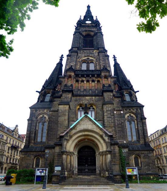 Martin-Luther-Kirche: Wer es bis hoch schafft, kann runtergucken.