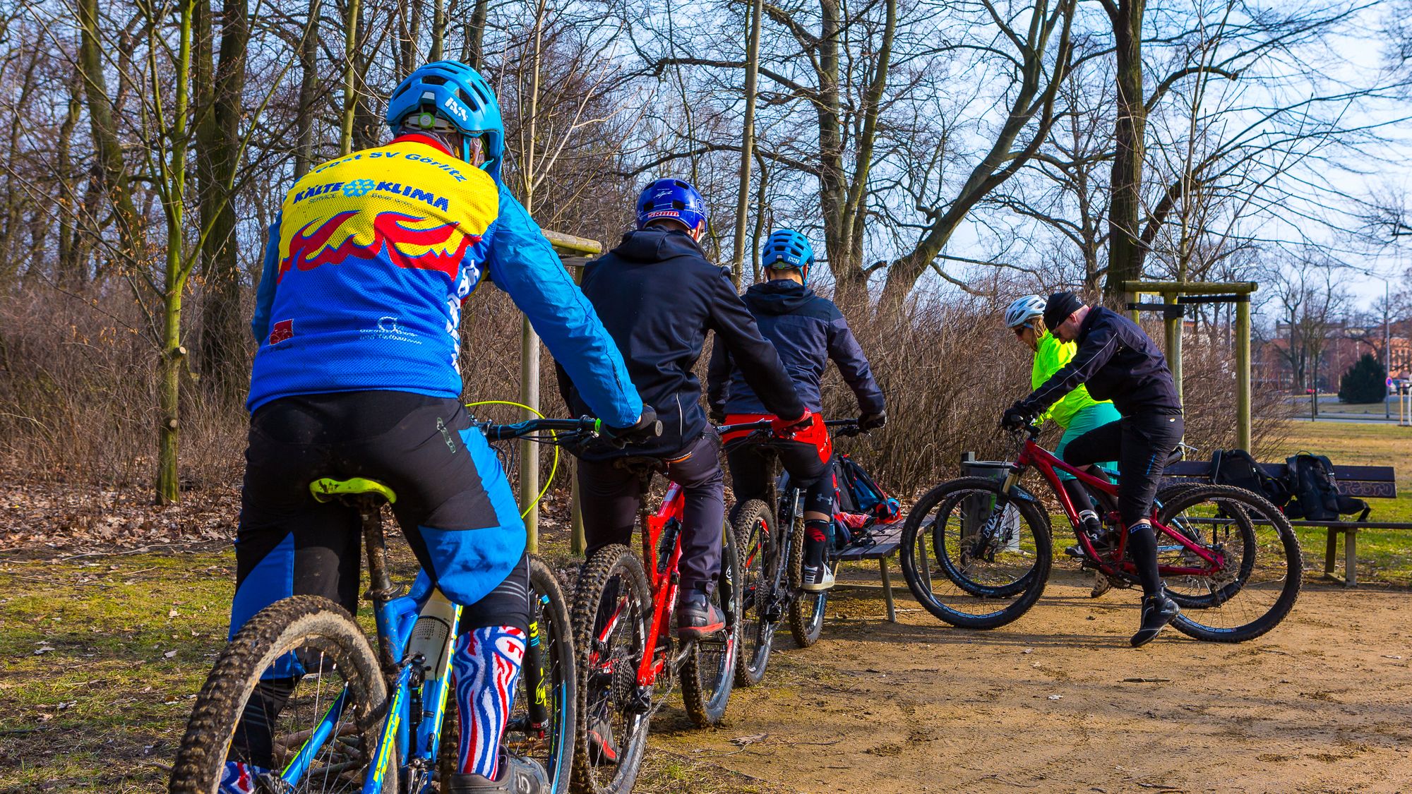 Gruppenkurs des Bike Trail