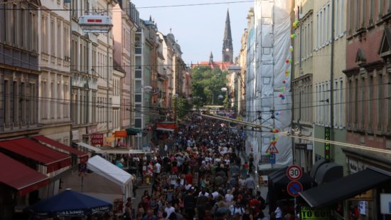 Görlitzer Straße am Nachmittag