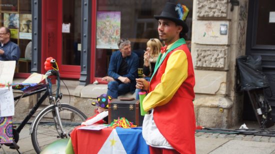 Ballonverknoter auf der Rudolf-Leonard