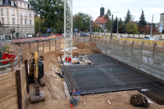 Die spitze Ecke zwischen Prießnitz- und Bautzner Straße wird bebaut.