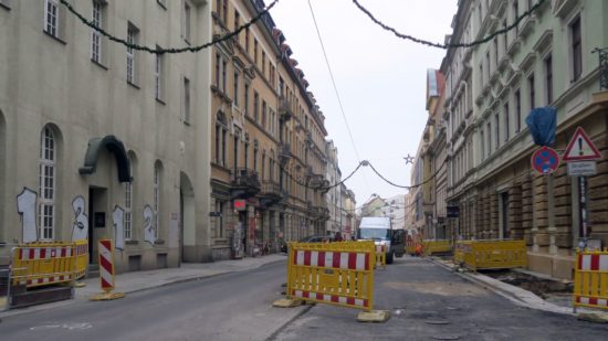 Louisenstraße - wieder befahrbar.