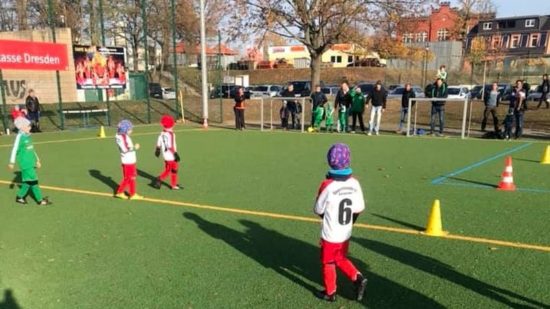 Nachwuchs-Kicker beim Sportfreunde 01 Dresden Nord