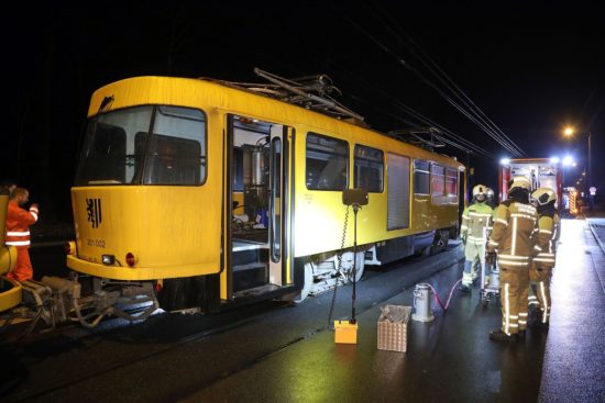 Liegengebliegener Oberleitungsschmierwagen der DVB - Foto: Roland Halkasch