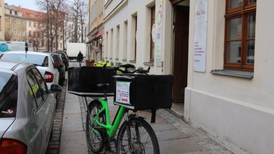 Lieferung per E-Bike