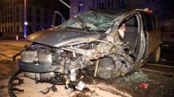 Unfall auf der Bautzner Straße - Foto: Roland Halkasch