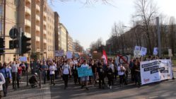 Demo auf der Albertstraße