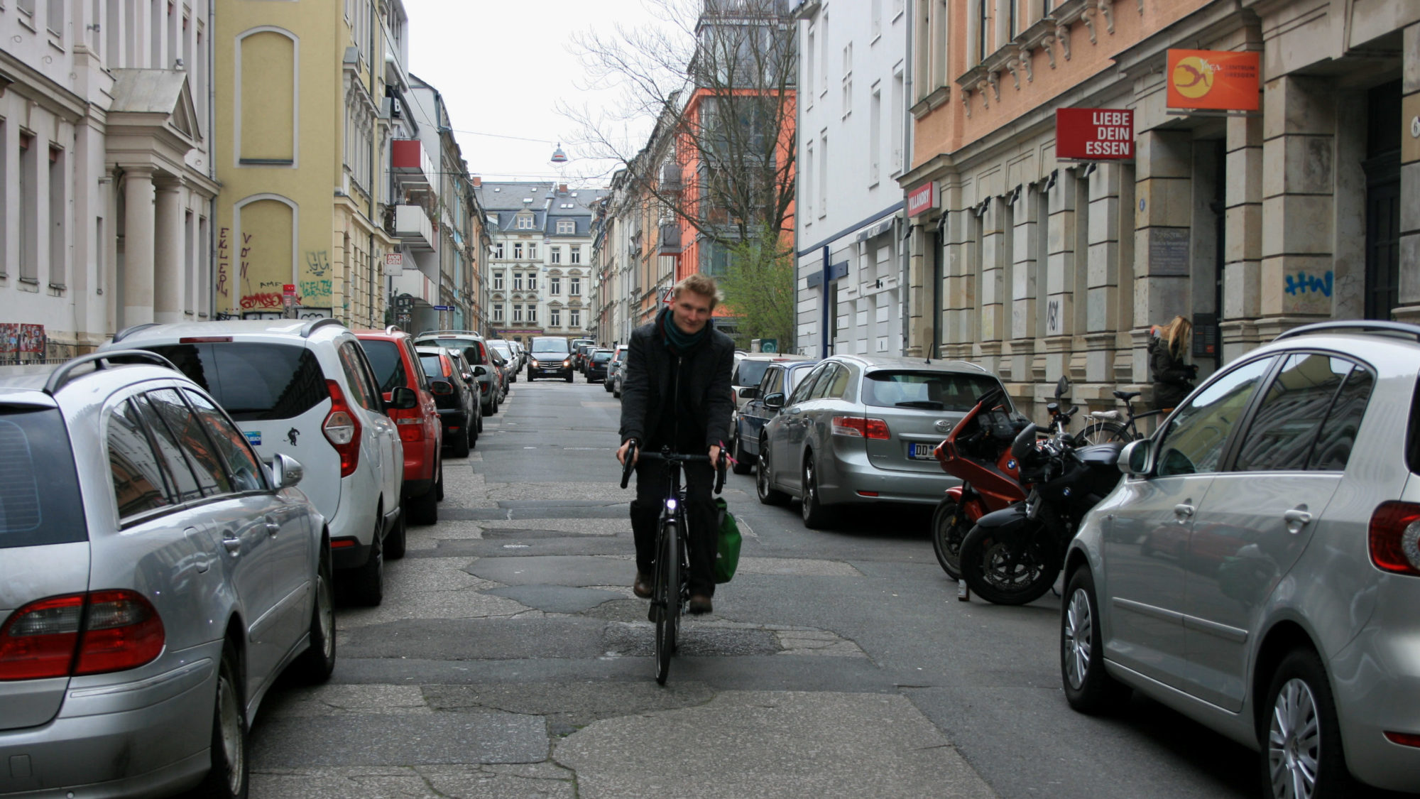 Wie könnte die Jordanstraße ohne Autos aussehen?