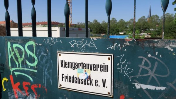 Der Kleingartenverein Friedenseck kann bleiben.