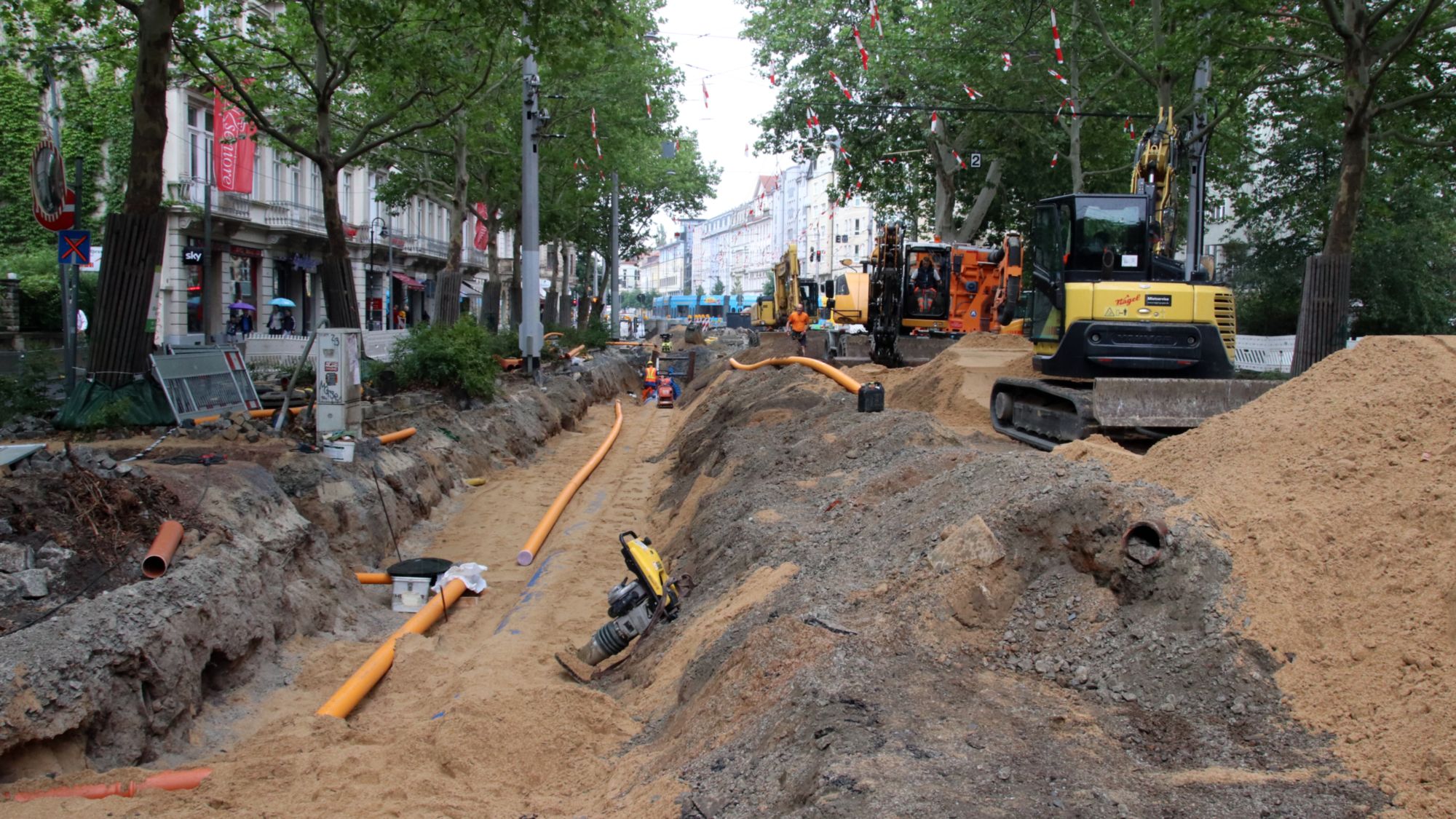 Baugrube Bautzner Straße