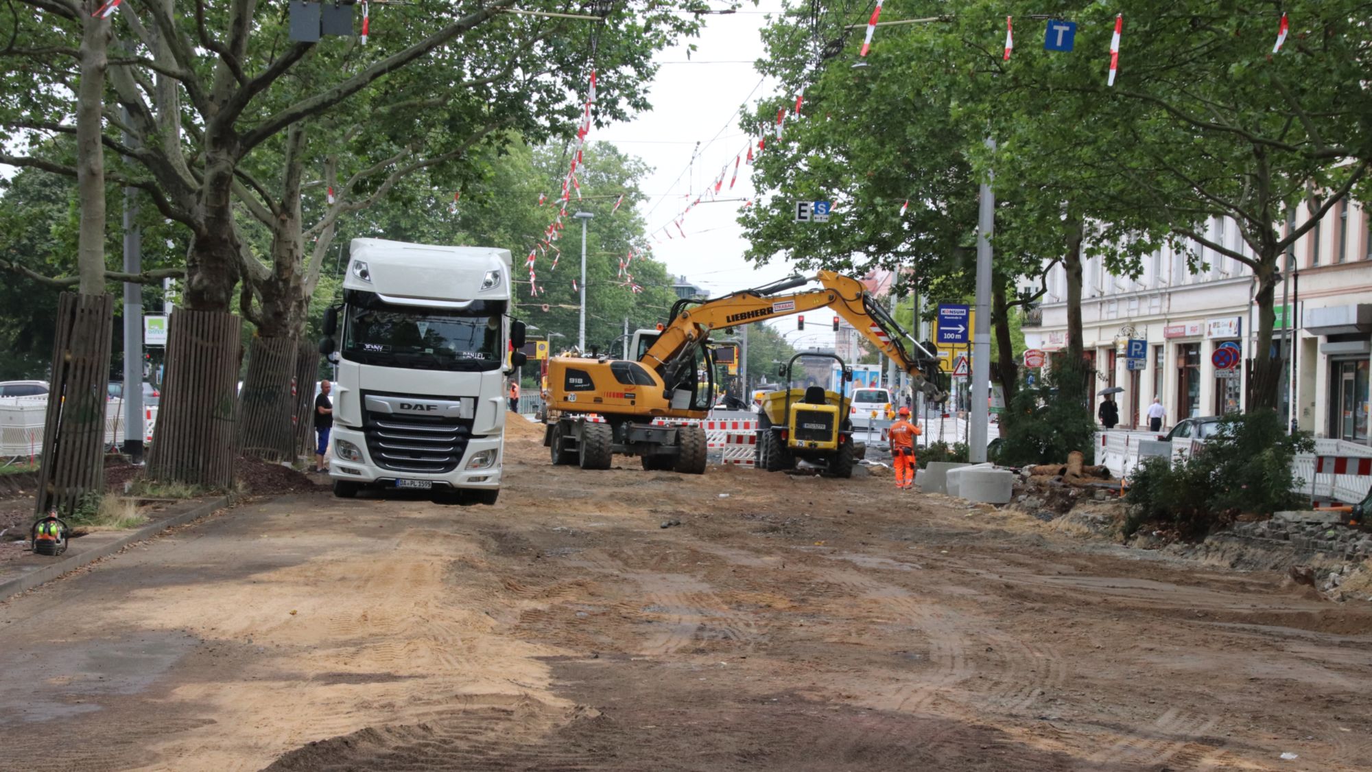 Baustelle Bautzner Straße