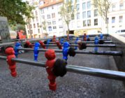 Kickertisch auf dem Spielplatz an der Ottostraße