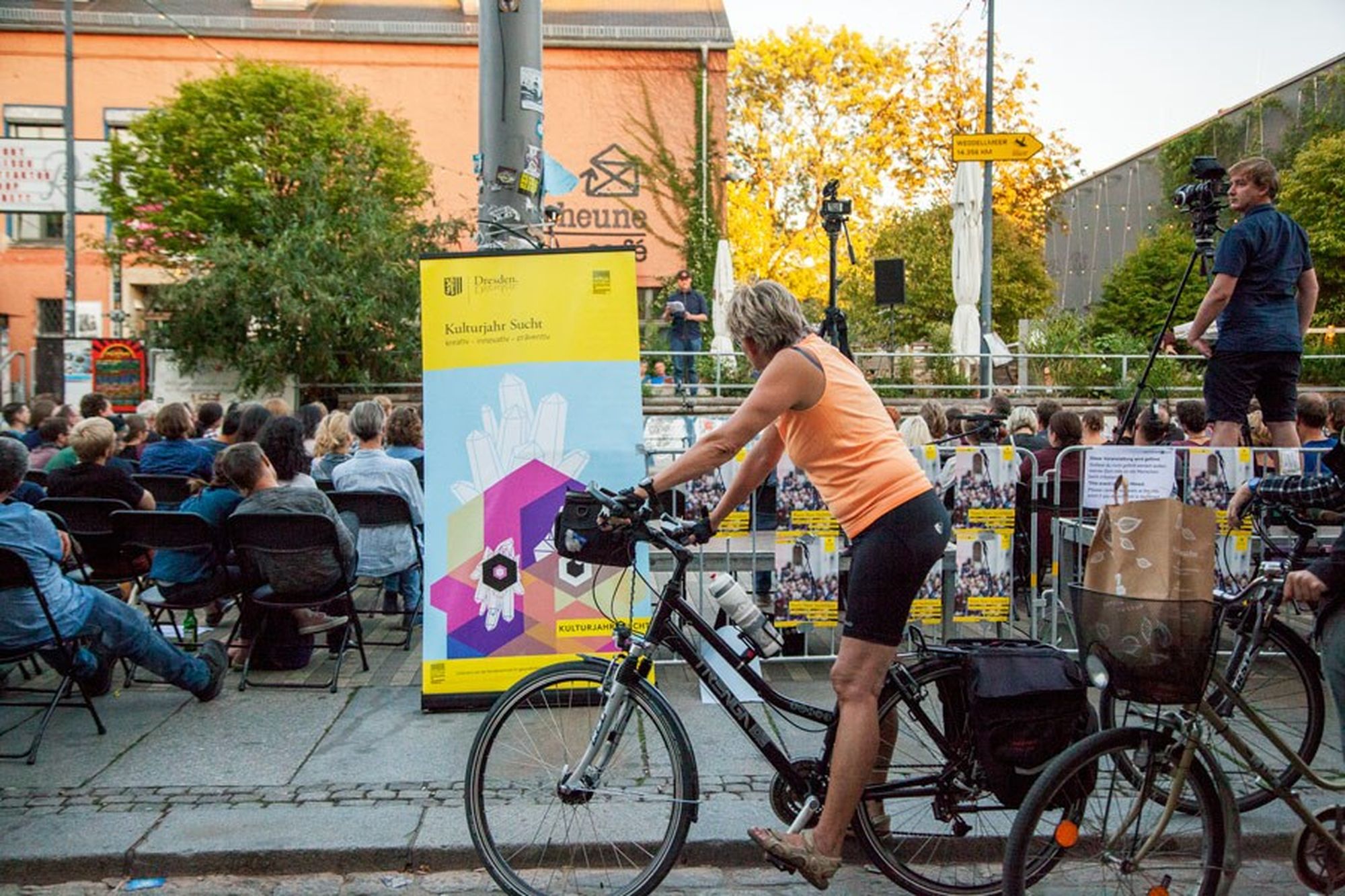 Kulturjahr Sucht 2018, Poetry Slam vor der Scheune. Foto: Edyta Szczepanska