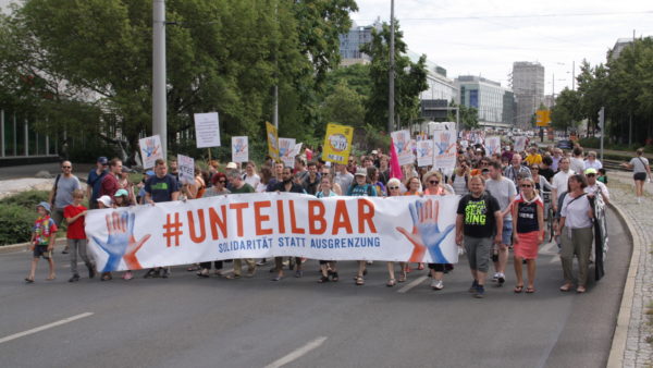 Die Demo in Leipzig (Foto: Dan Wesker)