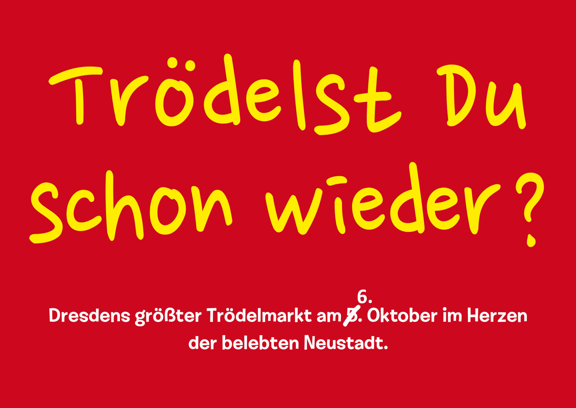 Trödelmarkt am 6. Oktober