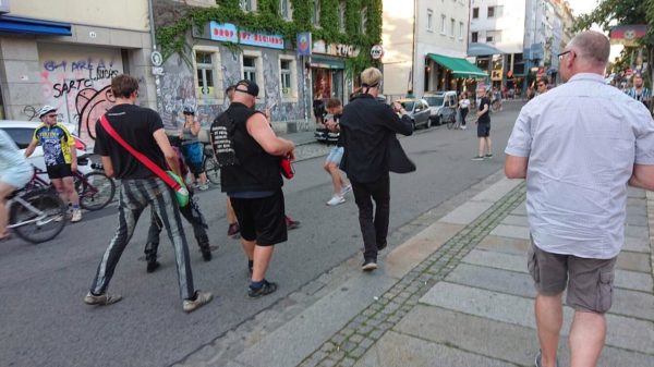 Videodreh für "Atomfried" auf der Alaunstraße