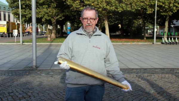 Kennt sich mit dem Goldenen Reiter aus: Restaurator Harald Straßburger.