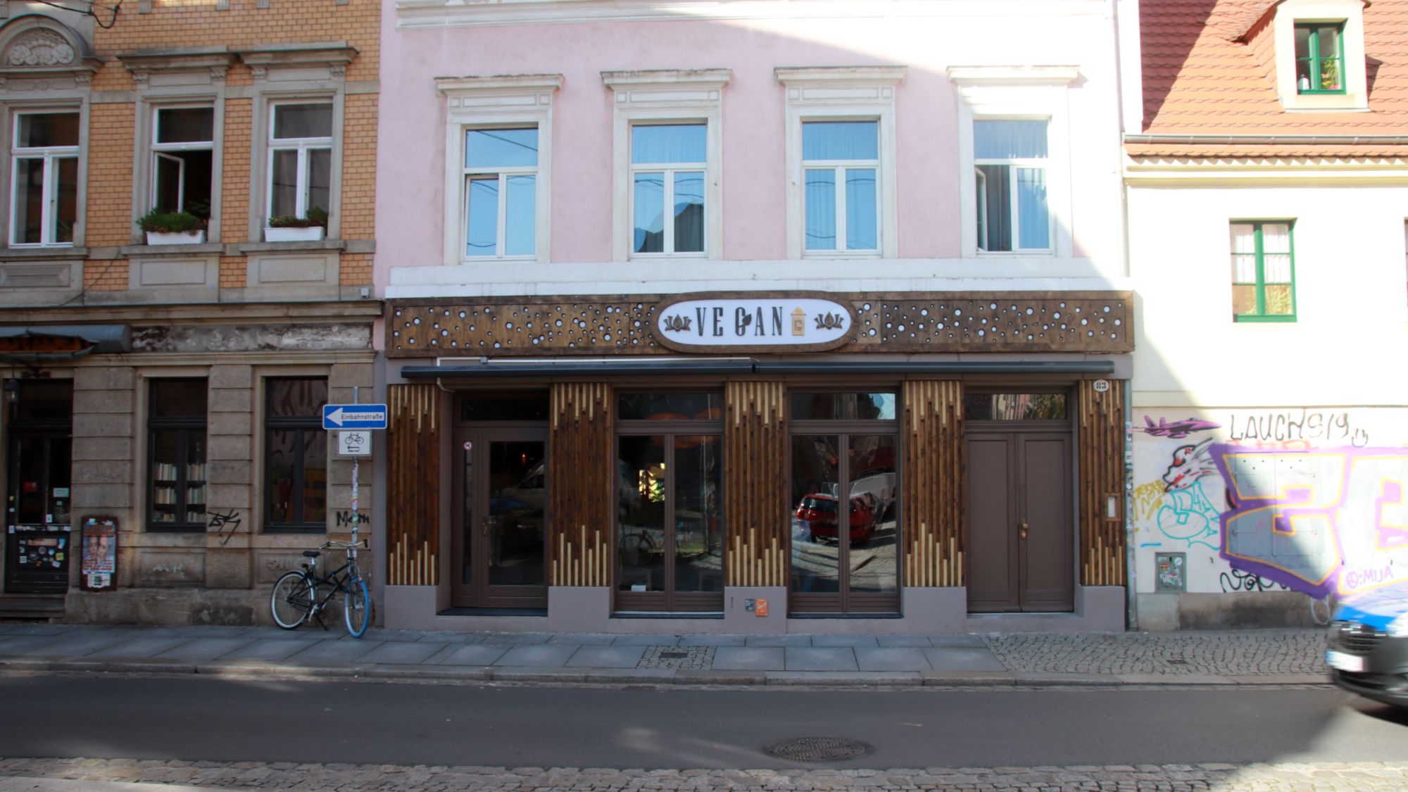 Vegan House auf der Alaunstraße