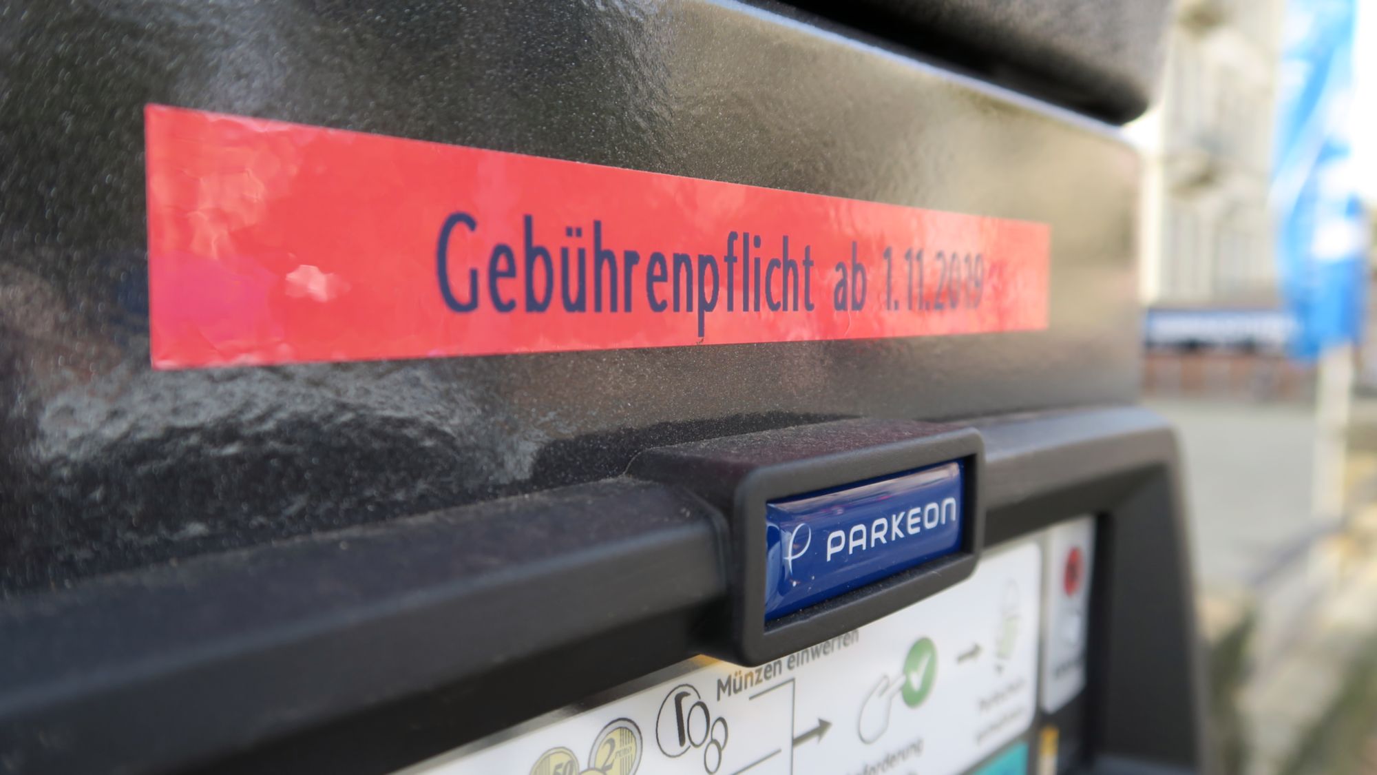 Gebührenpflicht ab 1. November