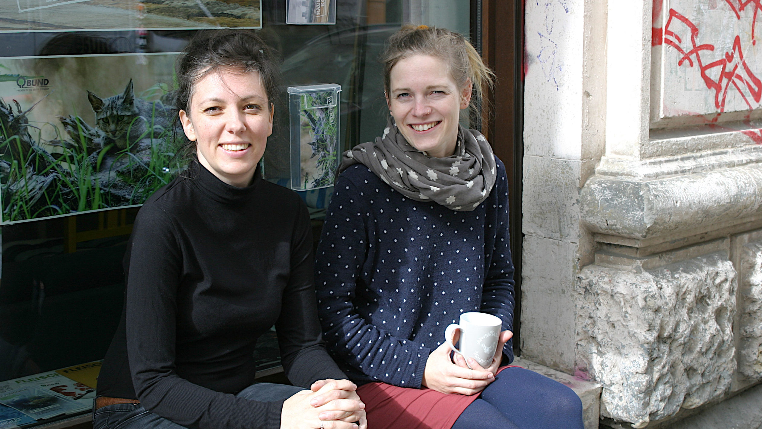 Die beiden Projektkoordinatorinnen von der Woche des guten Lebens: Judith Kleibs und Sindy Berndt (Foto: Uta Gensichen)