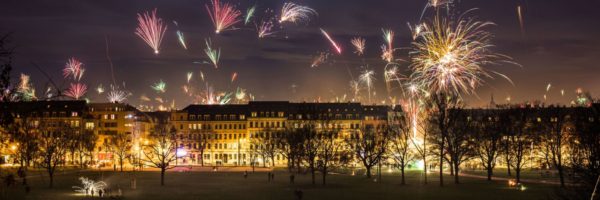 Silvesternacht über dem Alaunplatz - Foto: Robert Seifert