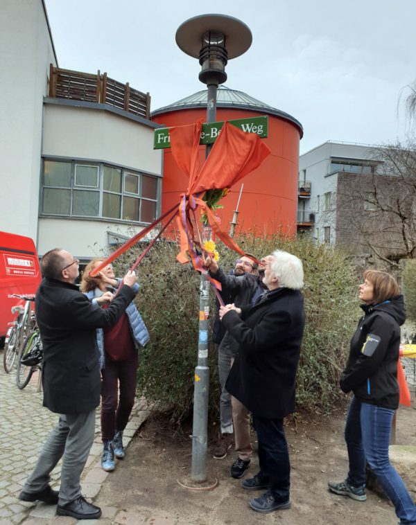 Friederike-Beier-Weg eingeweiht. Foto: Stadtteilarchiv Dresden Neustadt