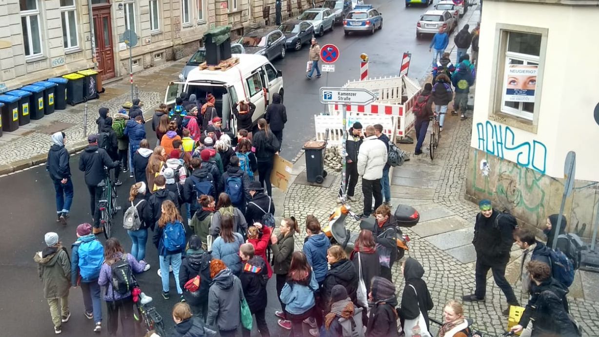 Femstreik-Demo auf der Louisenstraße