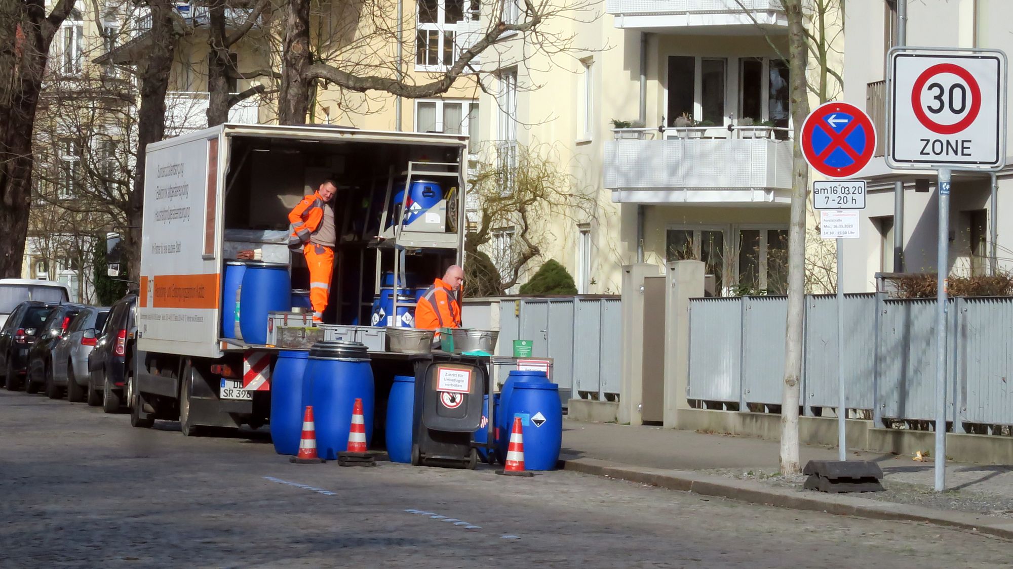 Schadstoffmobil an der Forststraße. Foto: Archiv