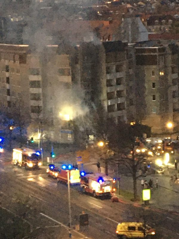 Brand an der Albertstraße - Foto: Ralf Liebscher