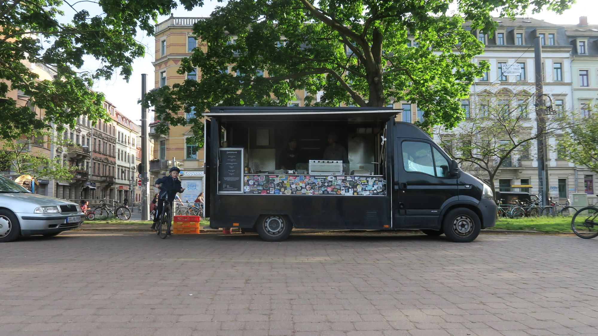 Burgermobil am Alaunplatz. Foto: Archiv Anton Launer