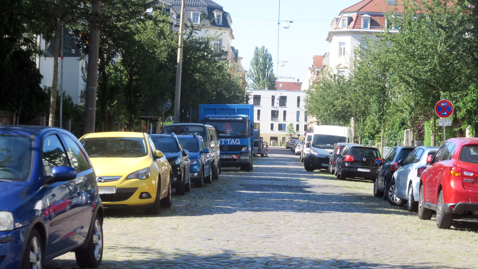 Ab Montag gesperrt - die Schönbrunnstraße