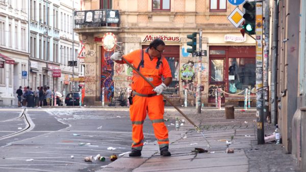 Roland Vogt von der Stadtreinigung Dresden