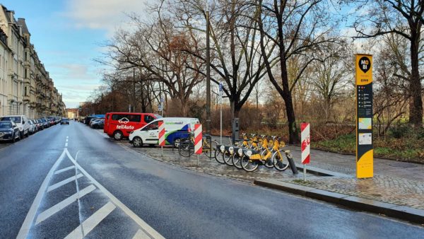 Mobilitätspunkt am Bischofsweg.