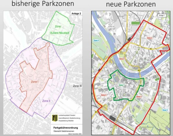 Gebührenpflichtige Parkzonen