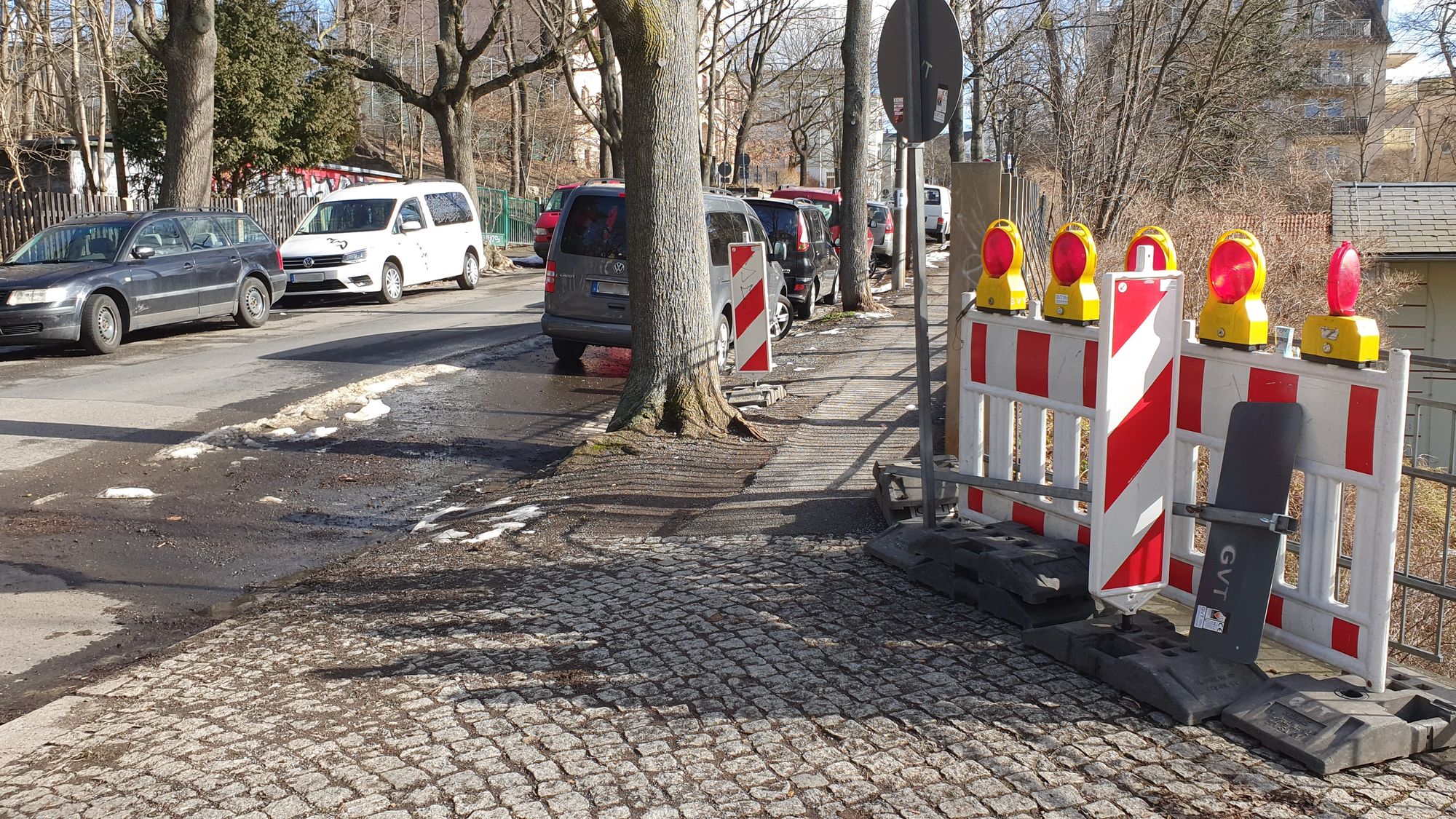 Ab Montag werden die Fußwege repariert, die Jäger- wird zur Einbahnstraße.