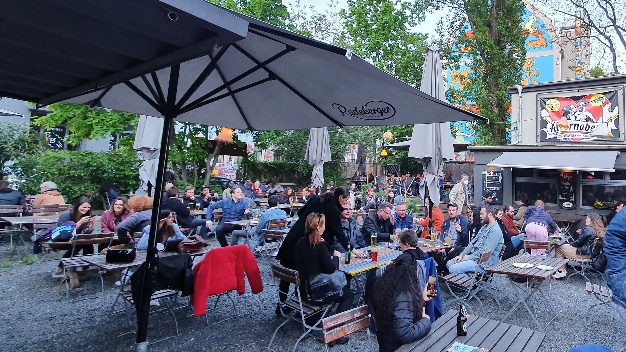 Gut besucht: Katys Biergarten