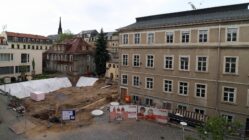 Baustelle für das neue Ärztehaus