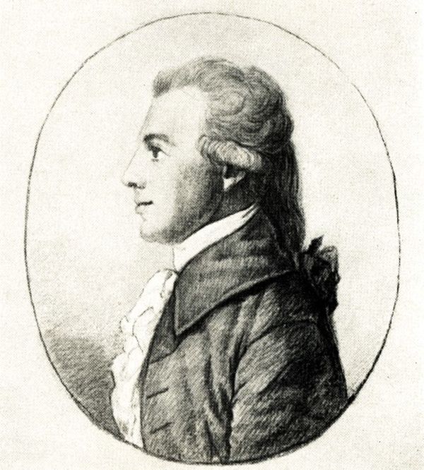 Christian Gottfried Körner, Silberstiftzeichnung von Dora Stock