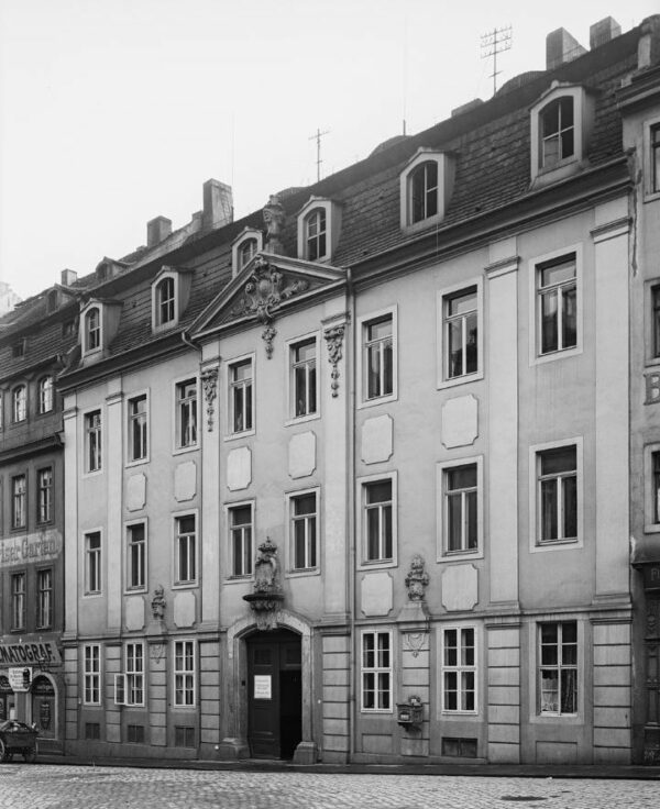 Das Kanzleihaus an der Großen Meißner Straße - Foto von 1907