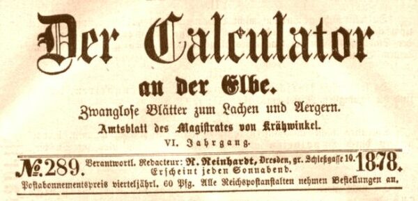 Der Calculator von 1878