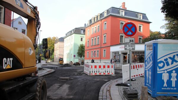 Baustelle an der Buchen- und Hechtstraße