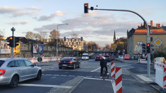 Ampel in Betrieb. Foto: O. Mehl