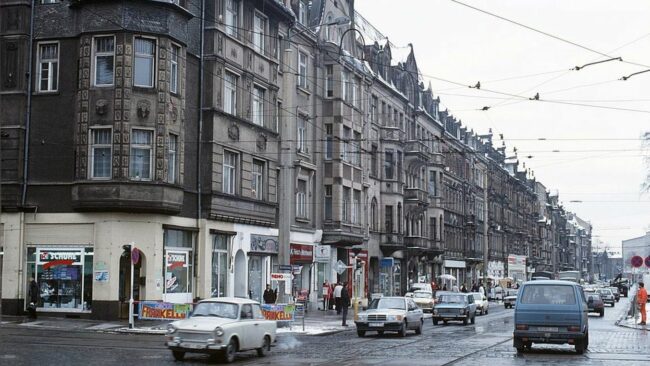 Königsbrücker Straße vor 30 Jahren - Foto: Lothar Lange