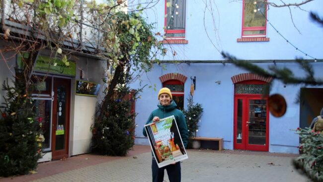 Böhler mit Jubiläumskalender im Kunsthof