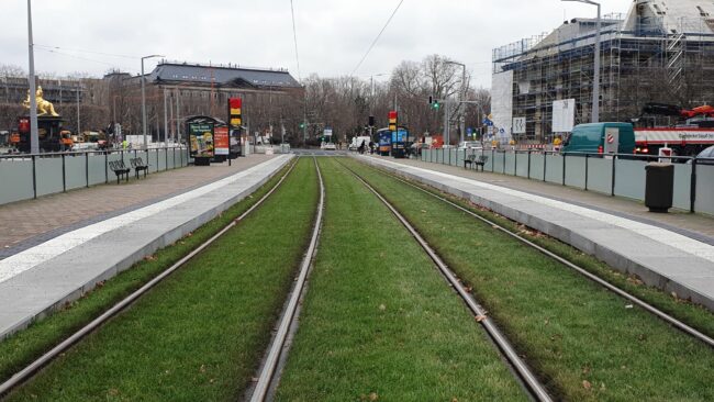 Neustädter Markt bis Sonnabend ohne Straßenbahnen