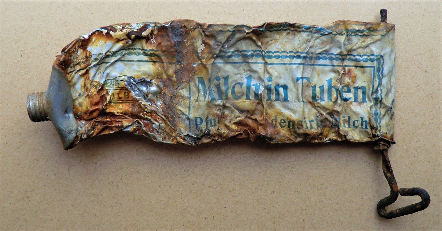 Mehr als 100 Jahre alt - Milchtube der Gebrüder Pfund - Foto: Sammlung Paul Pfund