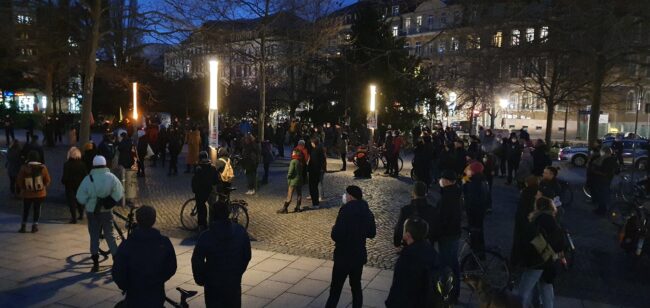 Demo am Jorge-Gomondai-Platz 