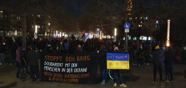 Rund 200 Menschen nahmen an der Demo teil. 