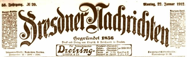 Dresdner Nachrichten von 1912