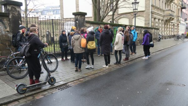 Station am jüdischen Friedhof Foto: Philina Eppers